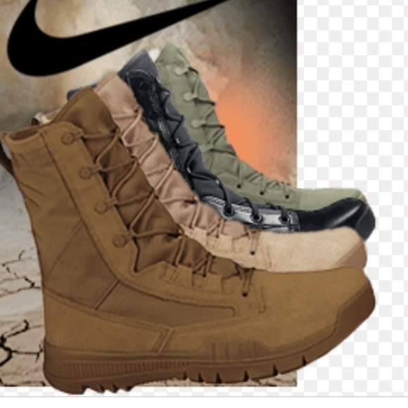 tan nike boots military